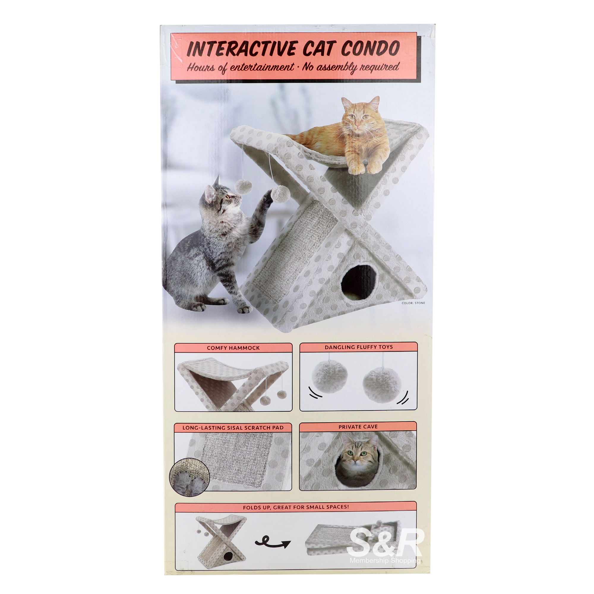 Catnapz Tower Interactive Cat Condo Set 1pc Catnapz Tower Interactive Cat Condo Set 1pc